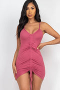 Adjustable Ruched Mini Dress, [product type]