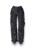 Black Denim cargo pants