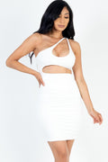 One Shoulder Bodycon Mini Dress, [product type]