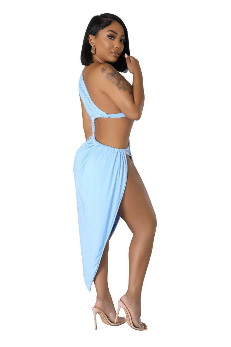 Vacation One Shoulder Cutout Dress, [product type]