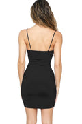FRONT CUT OUT MINI DRESS, [product type]