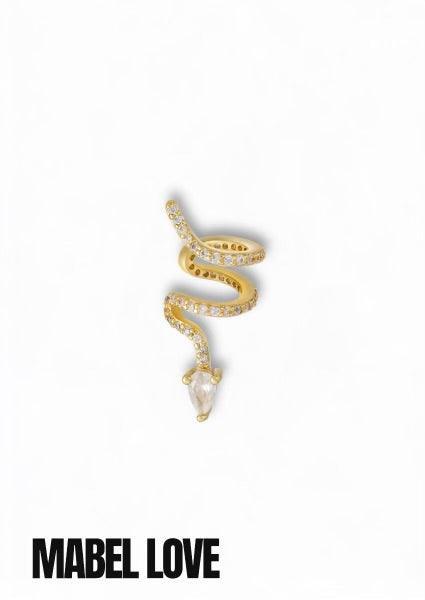 Gold Snake Ear Cuff, 