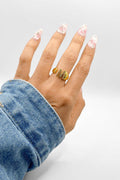 Letter Ring Gold, [product type]