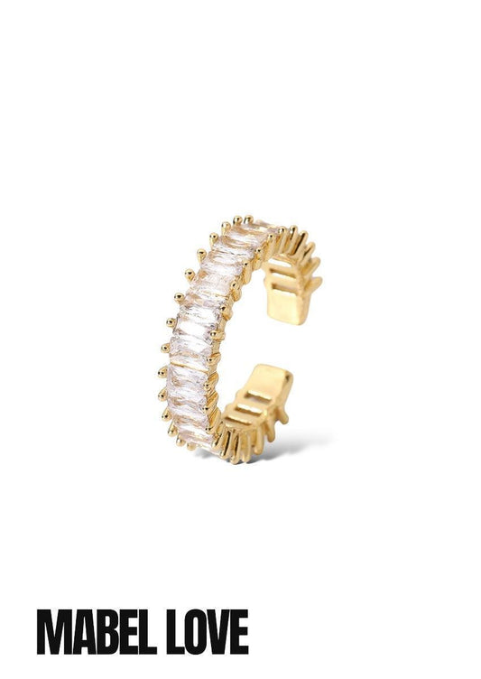 Adjustable Band Zircon Ring, [product type]