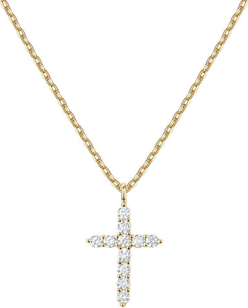 Elegant Gold Plated Cross Necklace, [product type]