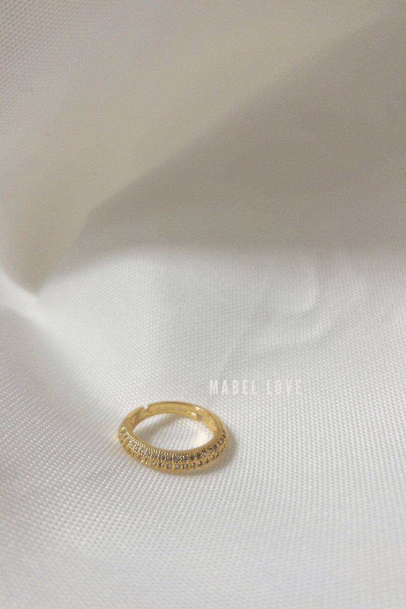 Gold Simple Diamond Ring, [product type]