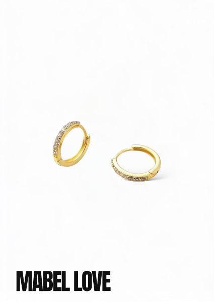 Huggie Hoop Gold Earrings, [product type]