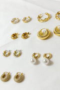 Pearl Gold Hoop, [product type]