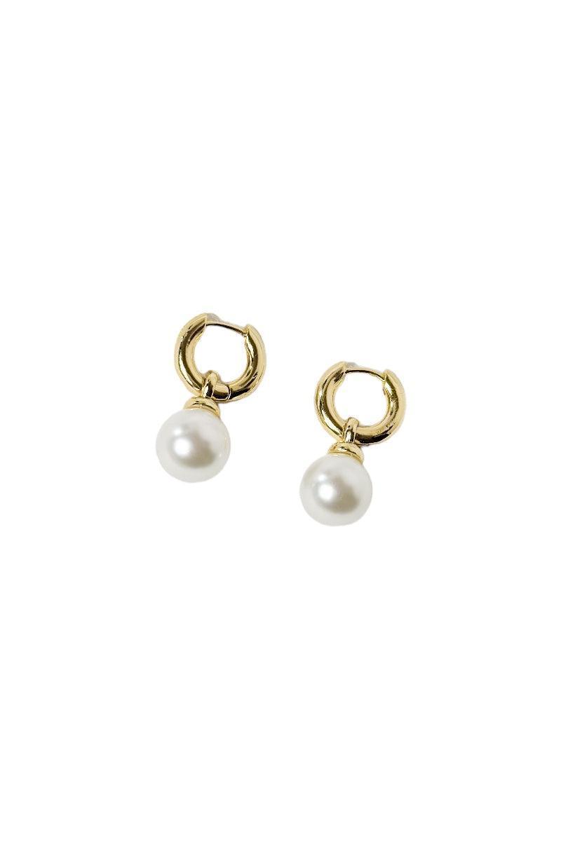 Pearl Gold Hoop, [product type]