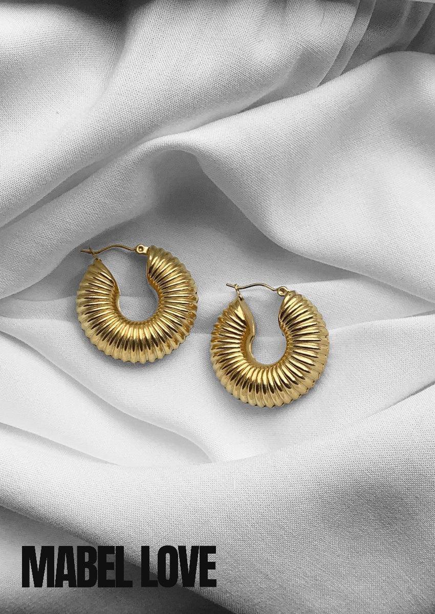 Statement Chunky Hoop Earrings, [product type]