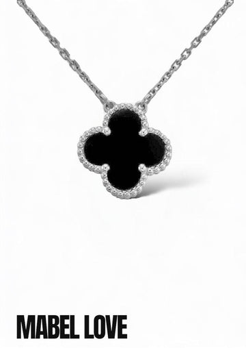Danty Clover Necklace in Silver, 
