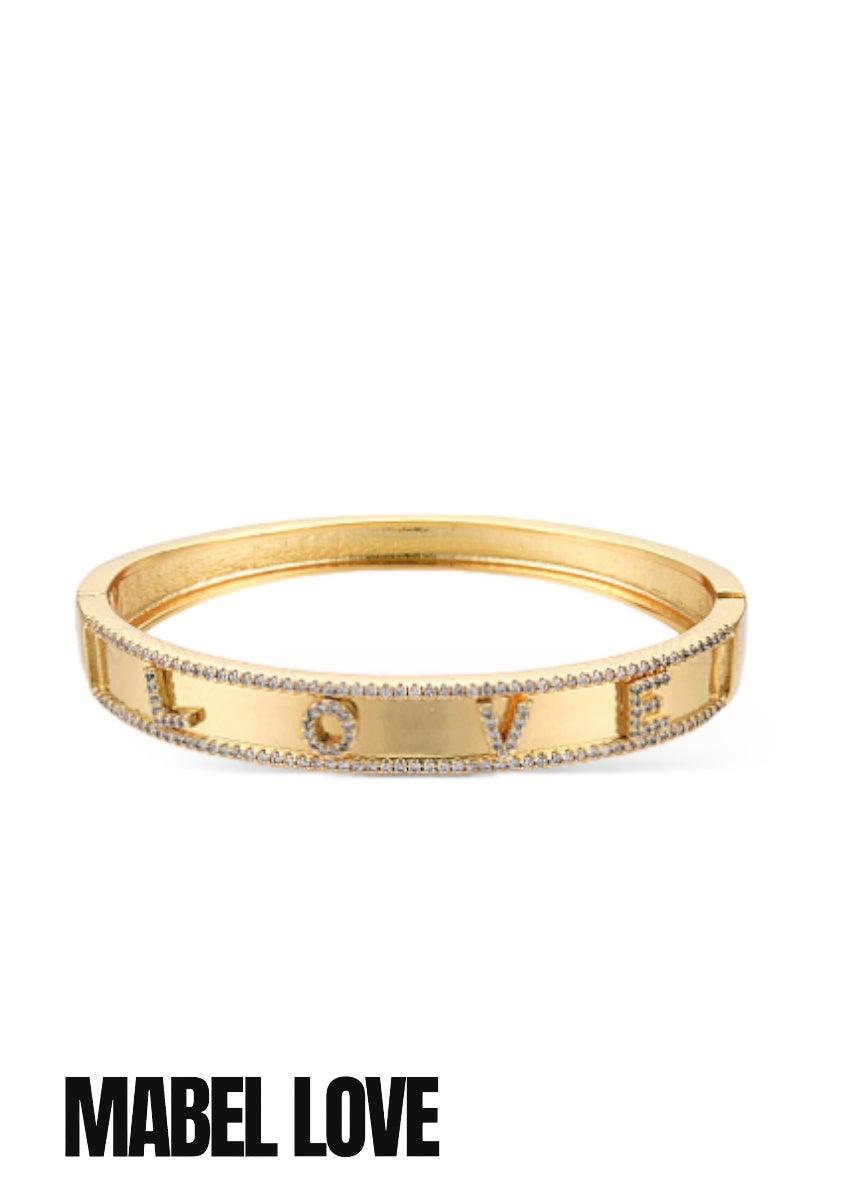 Cartier Love Bangle Bracelet Multi-Gemstones Rainbow 18k White Gold Size 18  - Porcello Jewelers