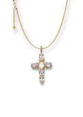Virgin Cross Adjustable Necklace, 