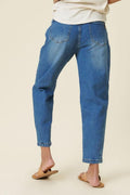 DISTRESSED SLOUCHY JEAN, [product type]