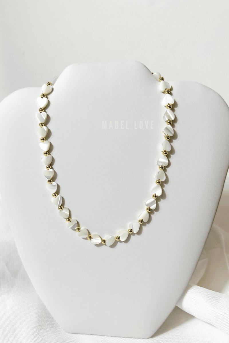 Heart Pearl Necklace, 
