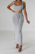 Take me out skirt set mesh maxi skirt set, [product type]