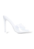 Clear Date Night Heels White, 