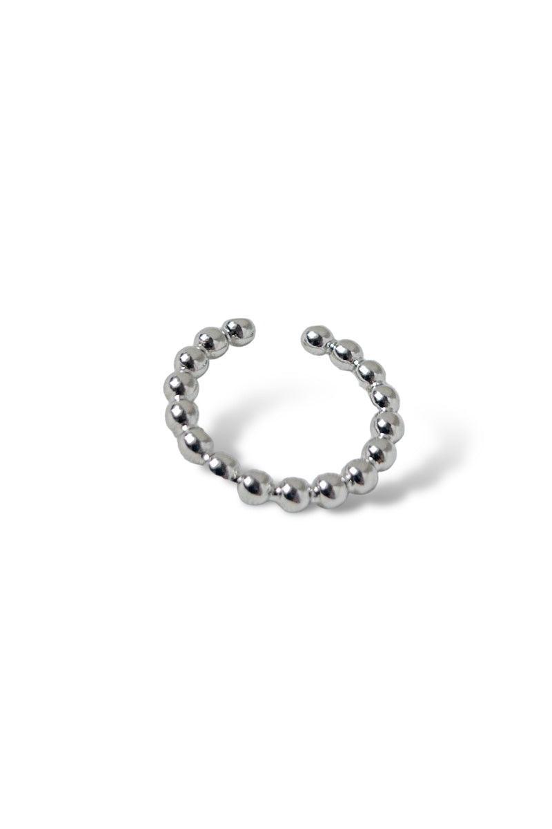 Beaded Silver Adjusted Ring, [product type]