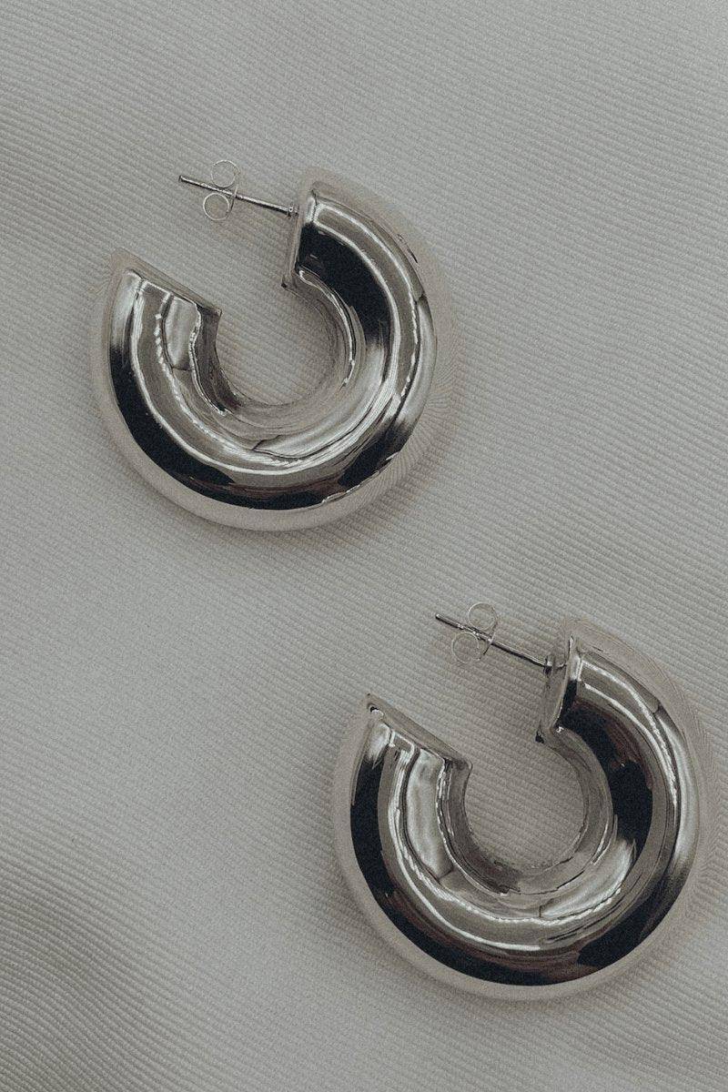 Chunky Hoops Silver, [product type]