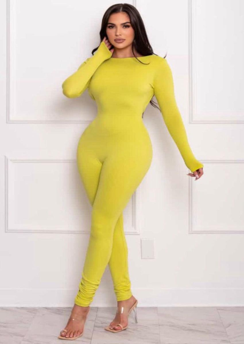 SOFT LOUNGE LOW BACK JUMPSUIT, [product type]