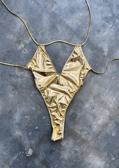 LOLA GOLD METALLIC ONE PIECE