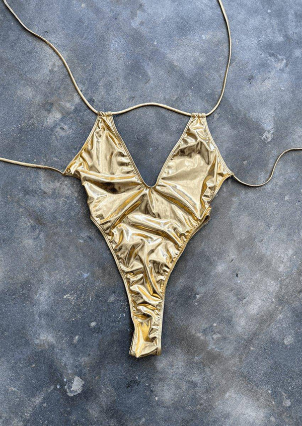 LOLA GOLD METALLIC ONE PIECE