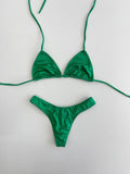 High Cut Thong Green Bikini, [product type]