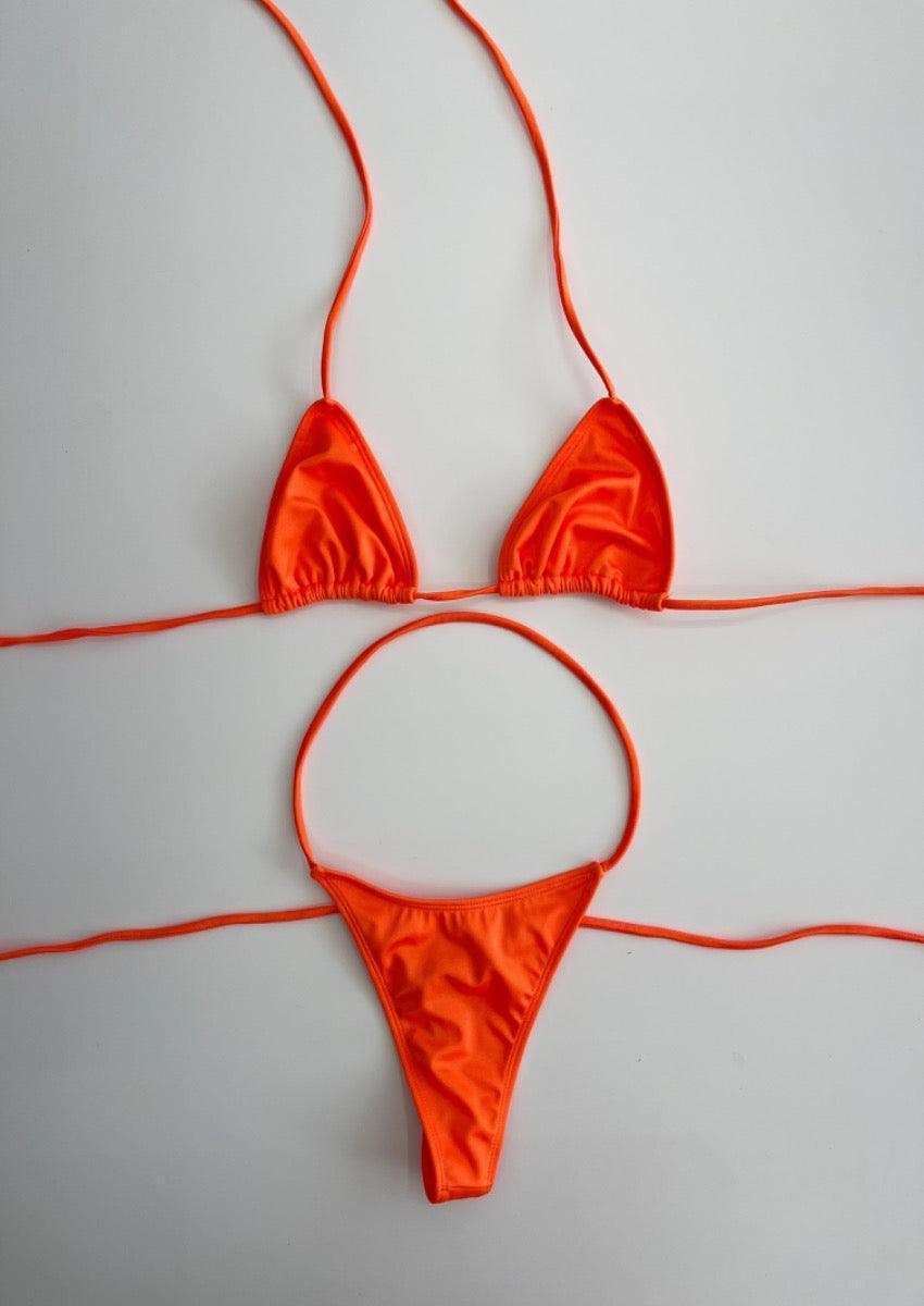 Tie Me Tanga Bikini Orange, [product type]