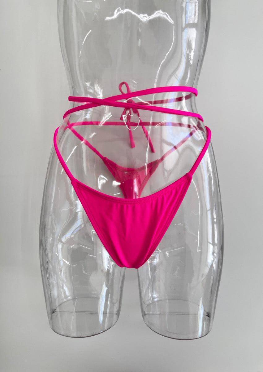 Tie Me Tanga Bikini Pink, [product type]