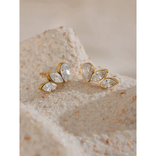Marquise - Cut Cubic Zirconia Earrings