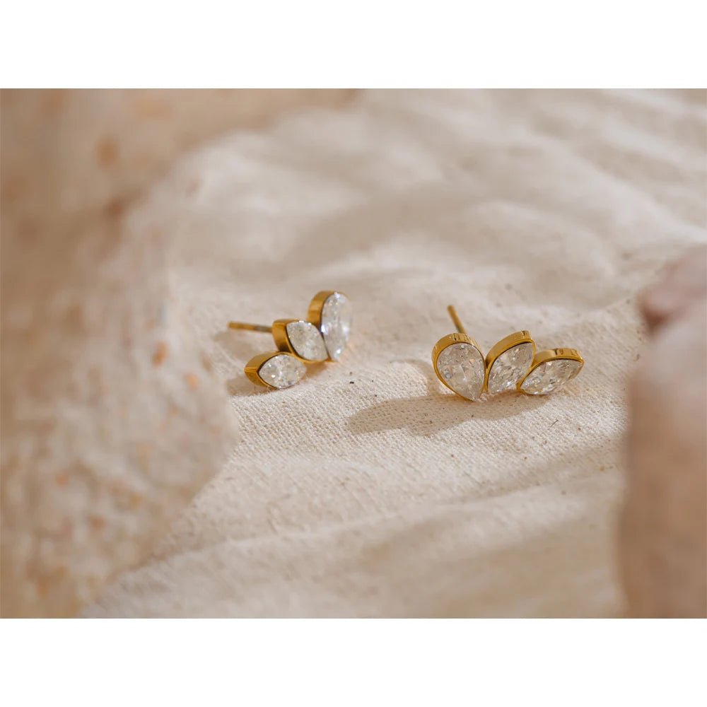 Marquise - Cut Cubic Zirconia Earrings