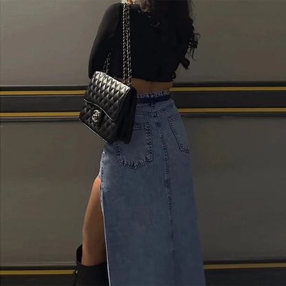 Maxi Denim Skirt