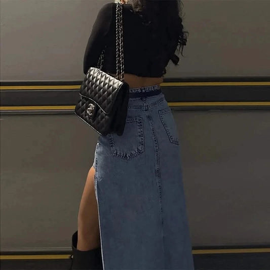 Maxi Denim Skirt