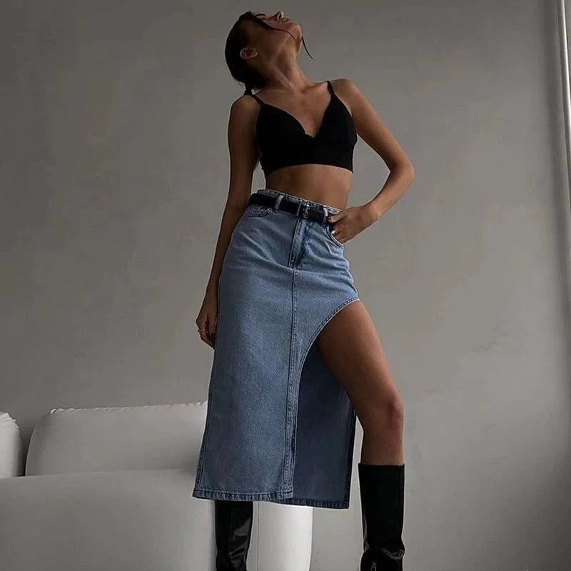 Maxi Denim Skirt