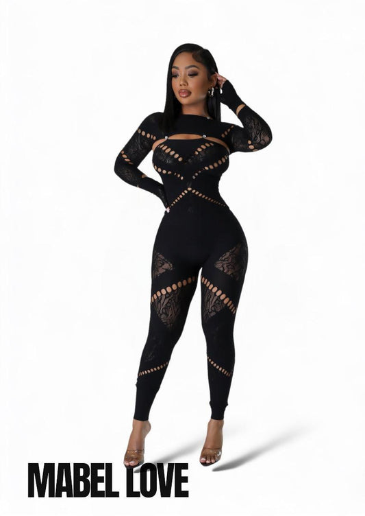 Mesh 2 Piece Jumpsuit