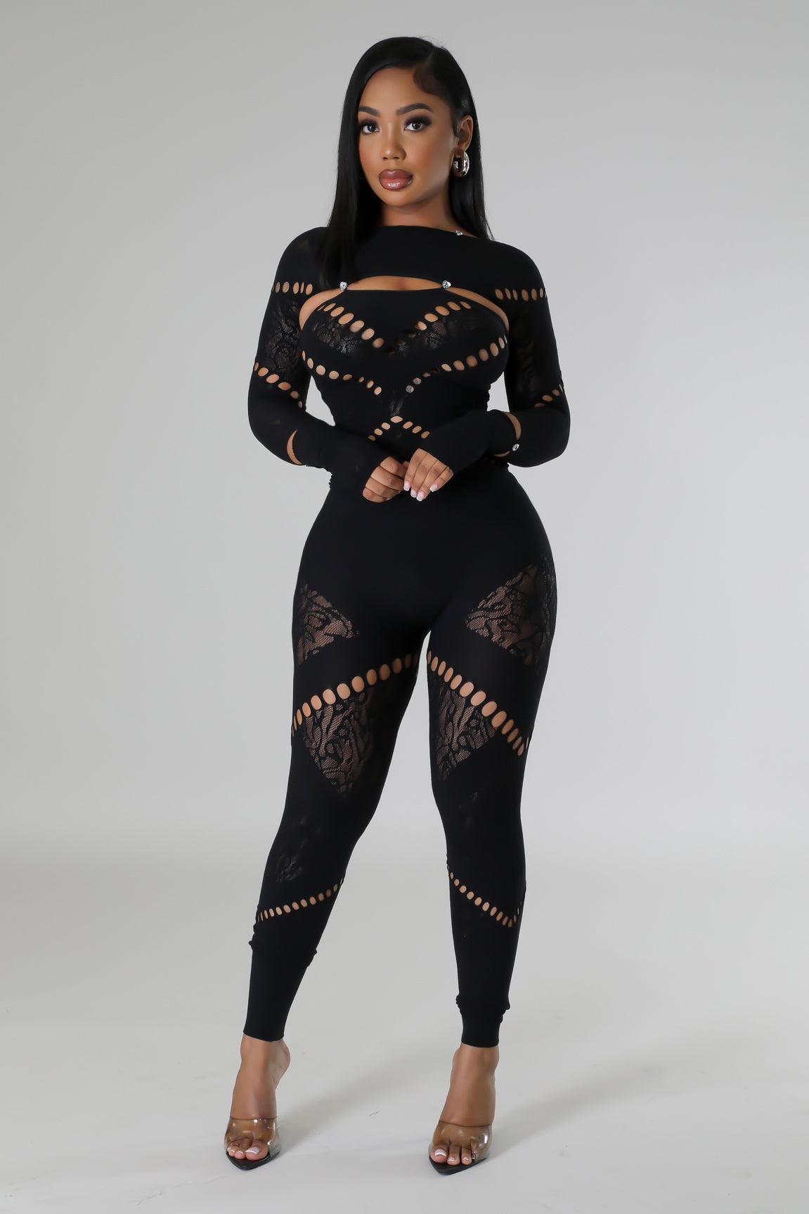 Mesh 2 Piece Jumpsuit