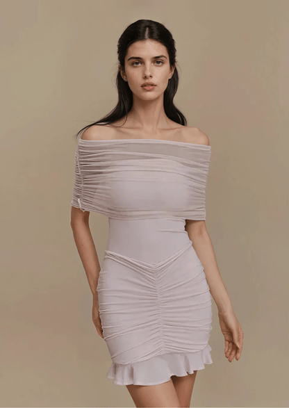 Mesh Off - Shoulder Dresses