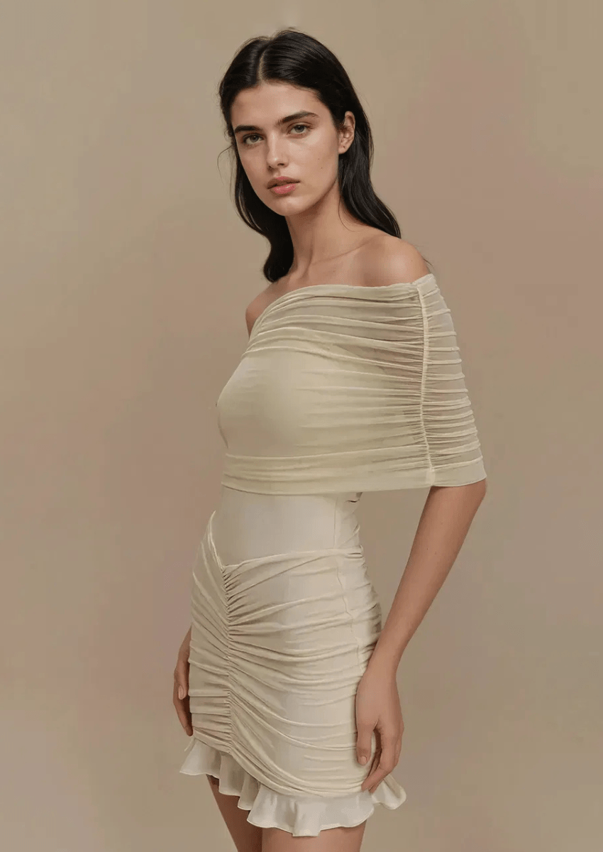 Mesh Off - Shoulder Dresses