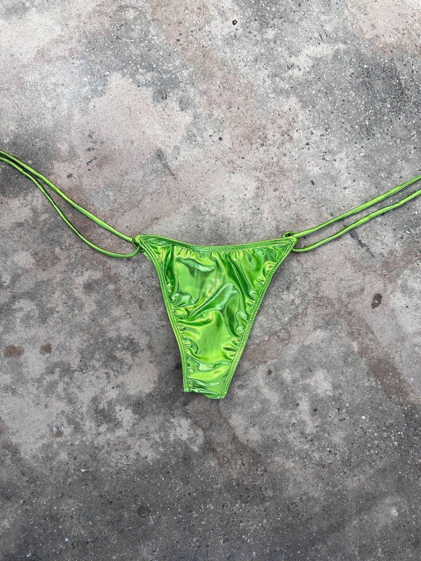 METALLIC 2 PIECE BIKINI GREEN