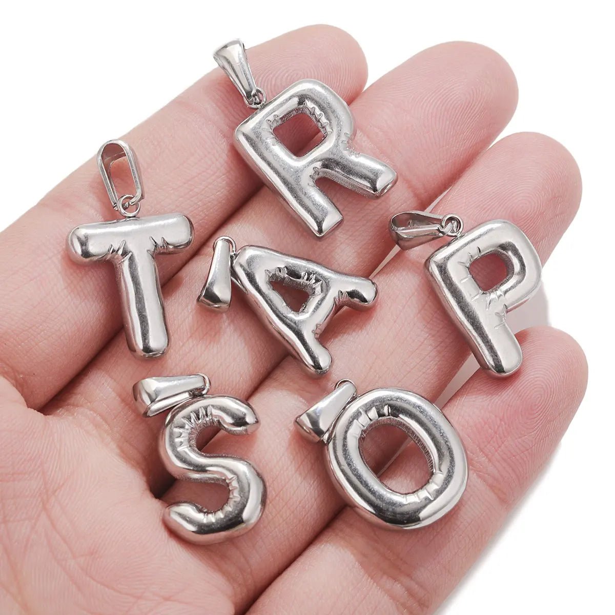 Metallic Balloon Letter Charms