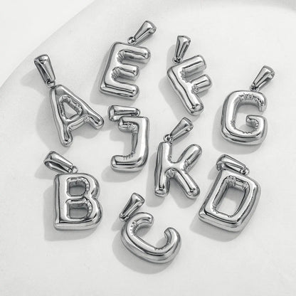 Metallic Balloon Letter Charms