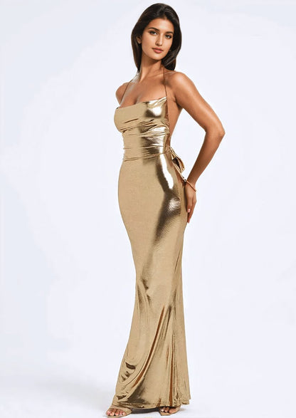 Metallic Bodycon Dress