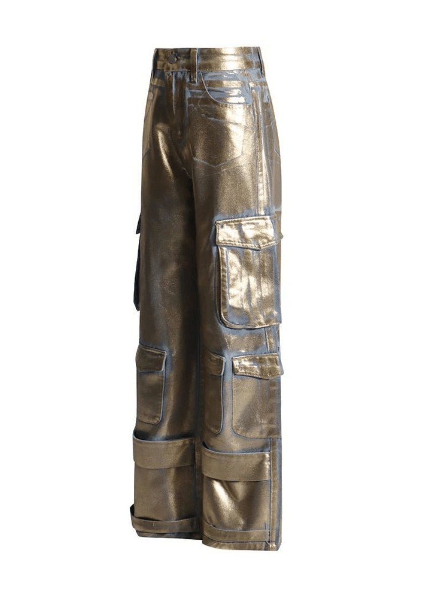 Metallic Gold Pants