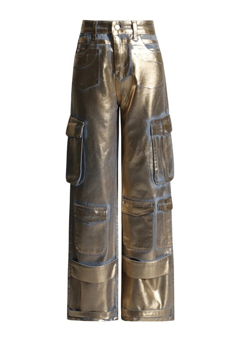 Metallic Gold Pants