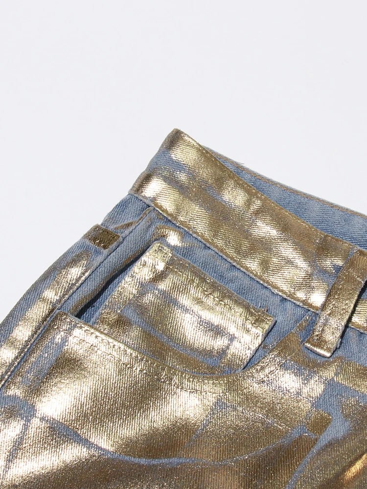 Metallic Gold Pants