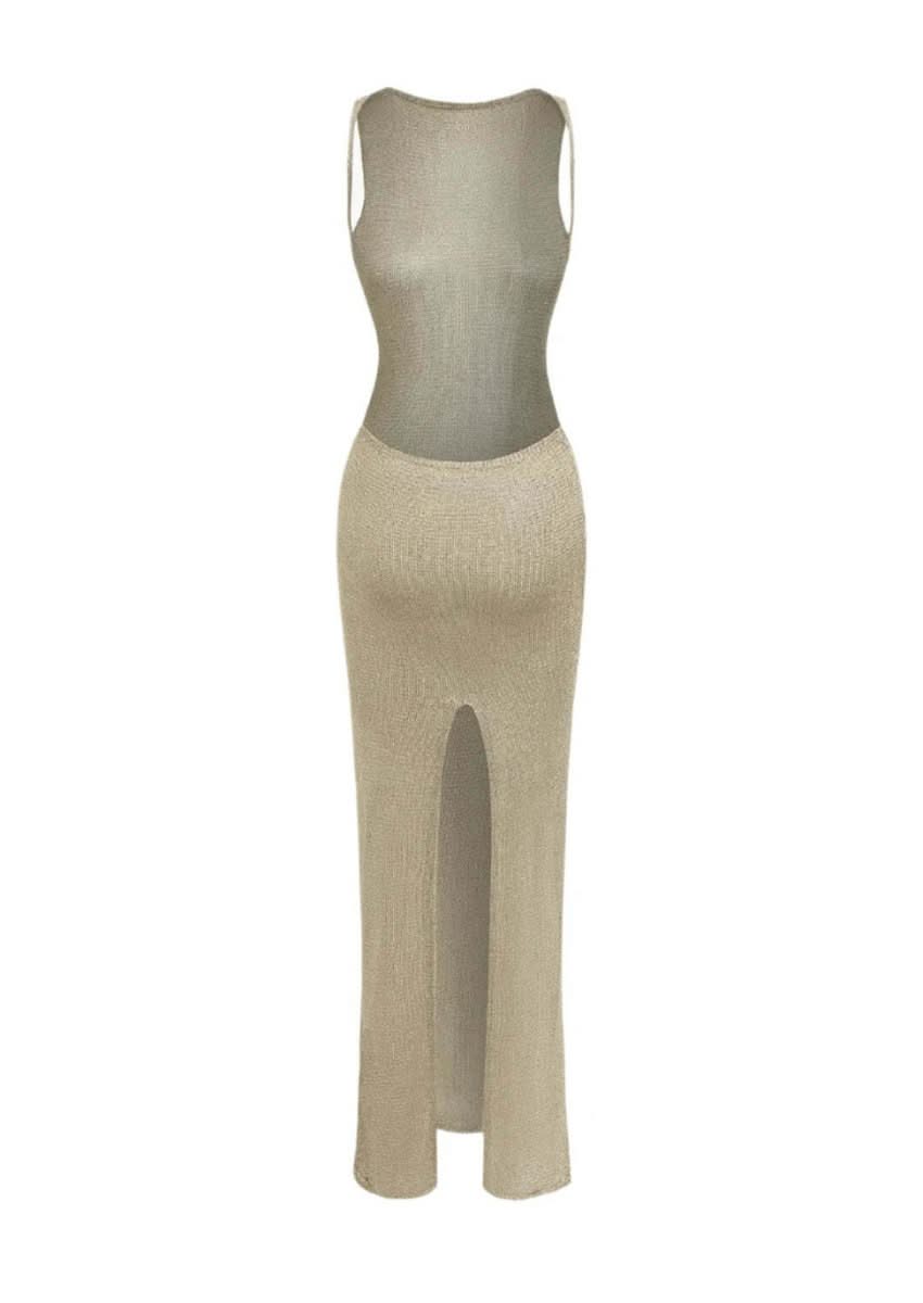 Metallic Knit Maxi Dress Metallic Knit Maxi Dress