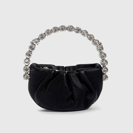 Black rhinestone purse