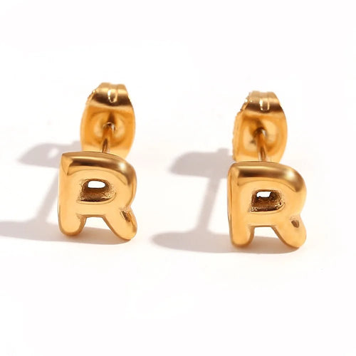 Mini Letters Stud Earrings