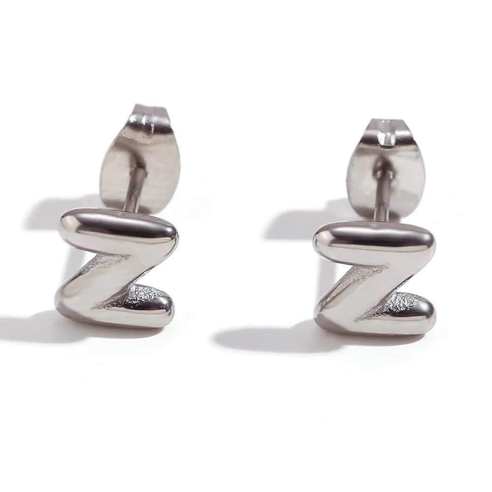 Mini Letters Stud Earrings