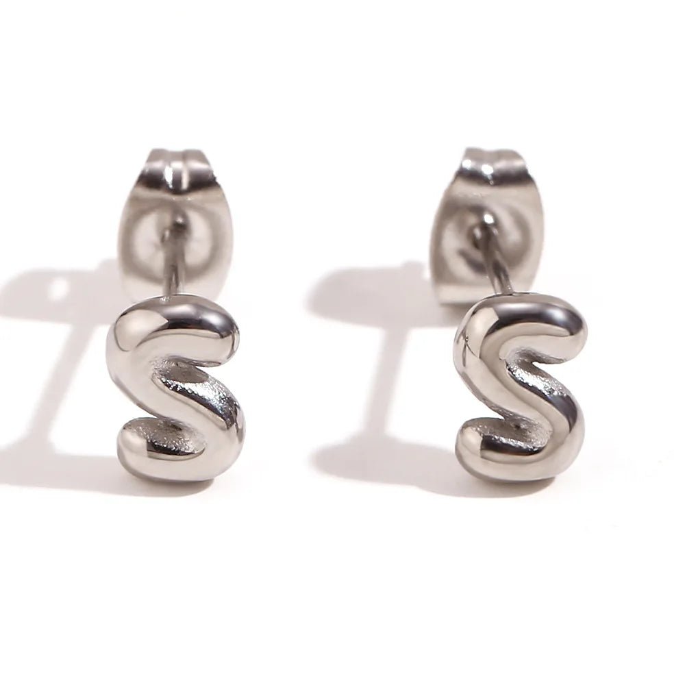 Mini Letters Stud Earrings